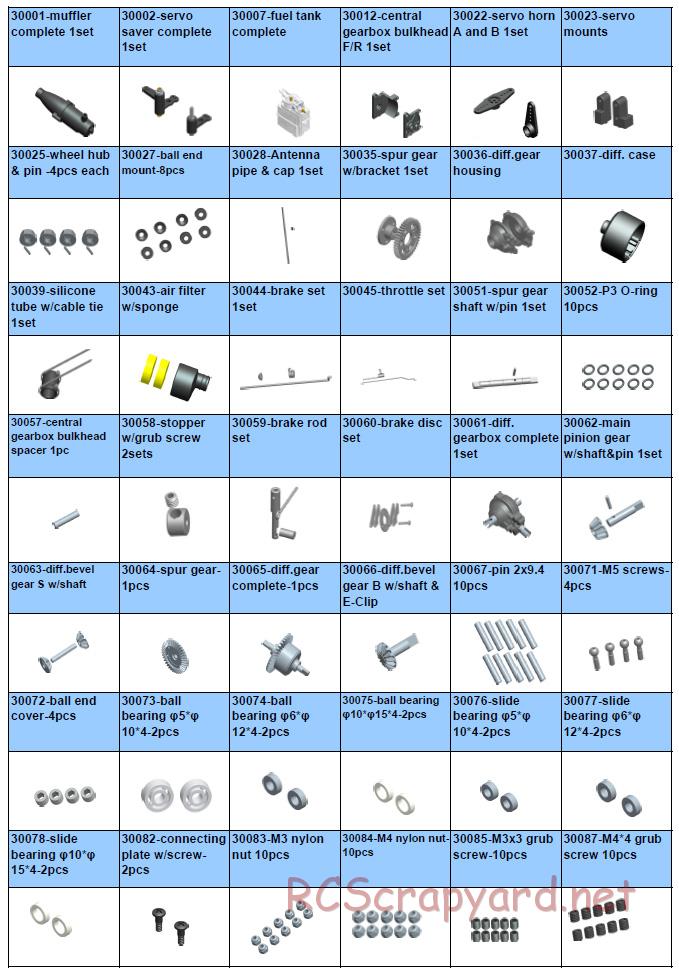 Acme Racing - Monster-T SE - Exploded View and Parts List - Page 2