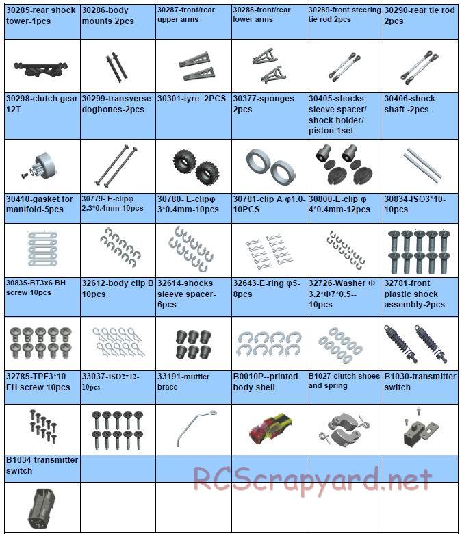 Acme Racing - Monster-T SE - Exploded View and Parts List - Page 4