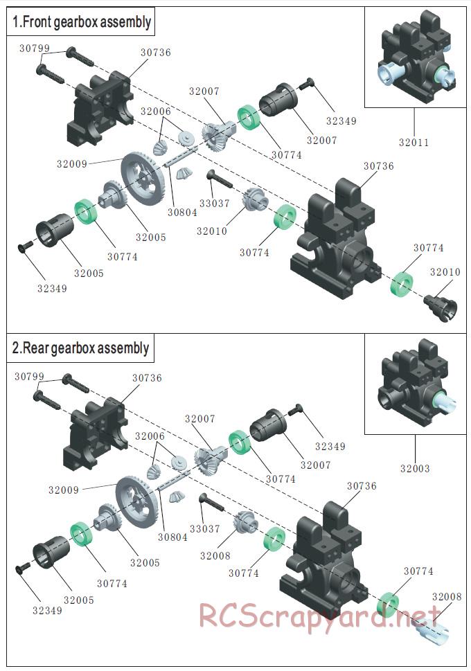 Acme Racing - NB16 - Exploded View and Parts List - Page 2