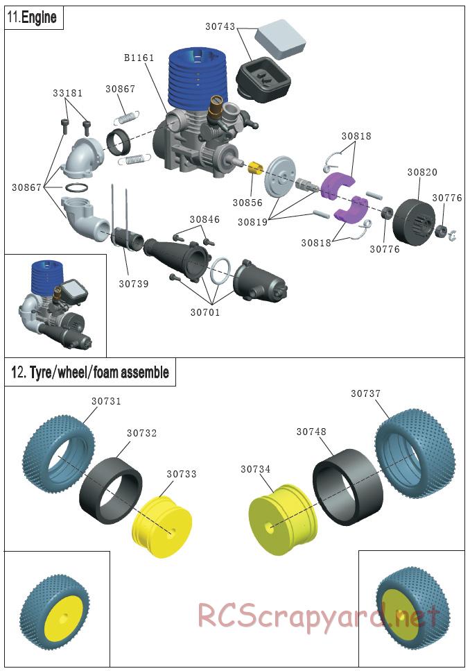 Acme Racing - NB16 - Exploded View and Parts List - Page 7