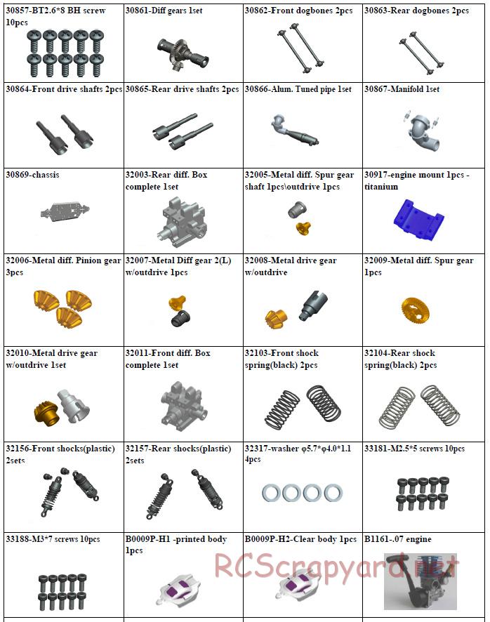 Acme Racing - NB16-SE - Exploded View and Parts List - Page 9