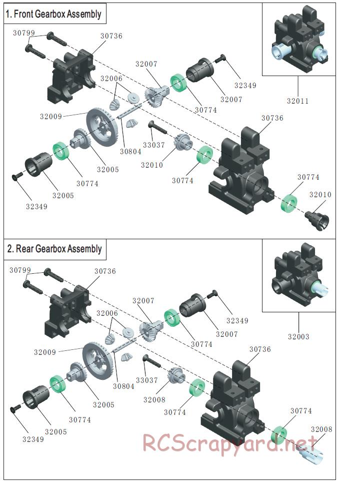 Acme Racing - NB16T-SE - Exploded View and Parts List - Page 2