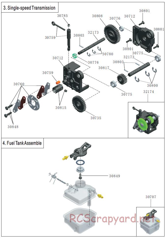 Acme Racing - NB16T-SE - Exploded View and Parts List - Page 3