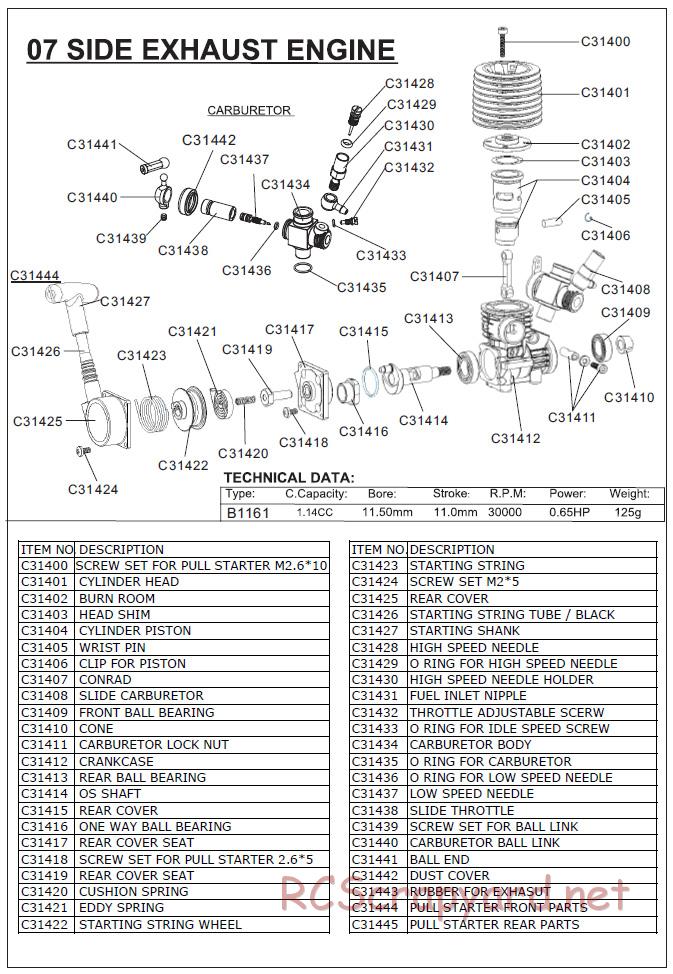 Acme Racing - NB16T-SE - Exploded View and Parts List - Page 5