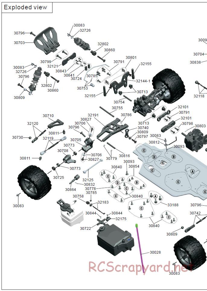 Acme Racing - NB16T-SE - Exploded View and Parts List - Page 6