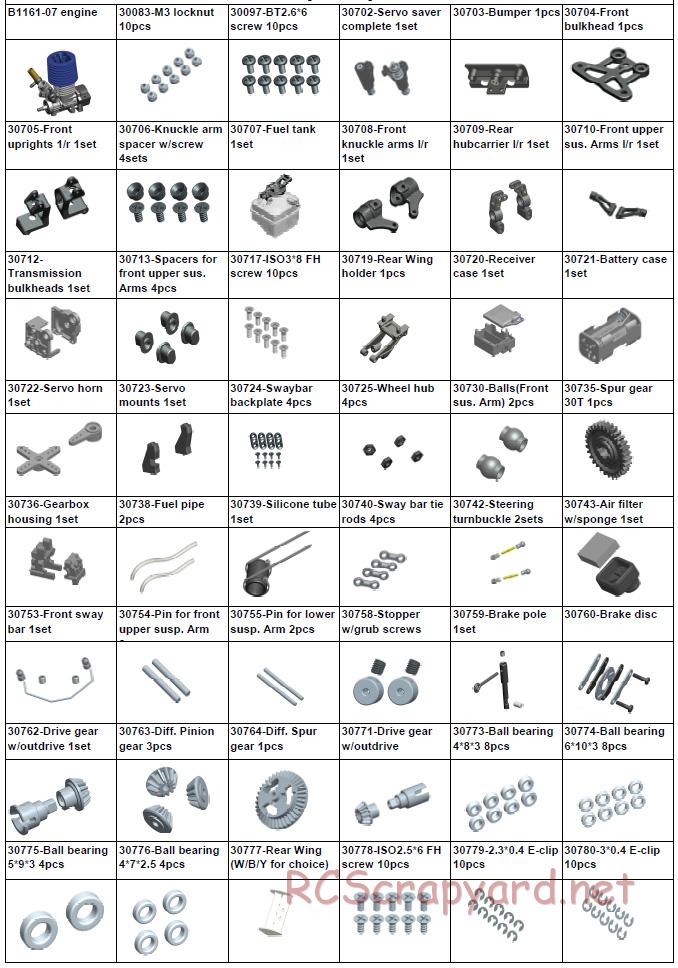 Acme Racing - NB16T-SE - Exploded View and Parts List - Page 8