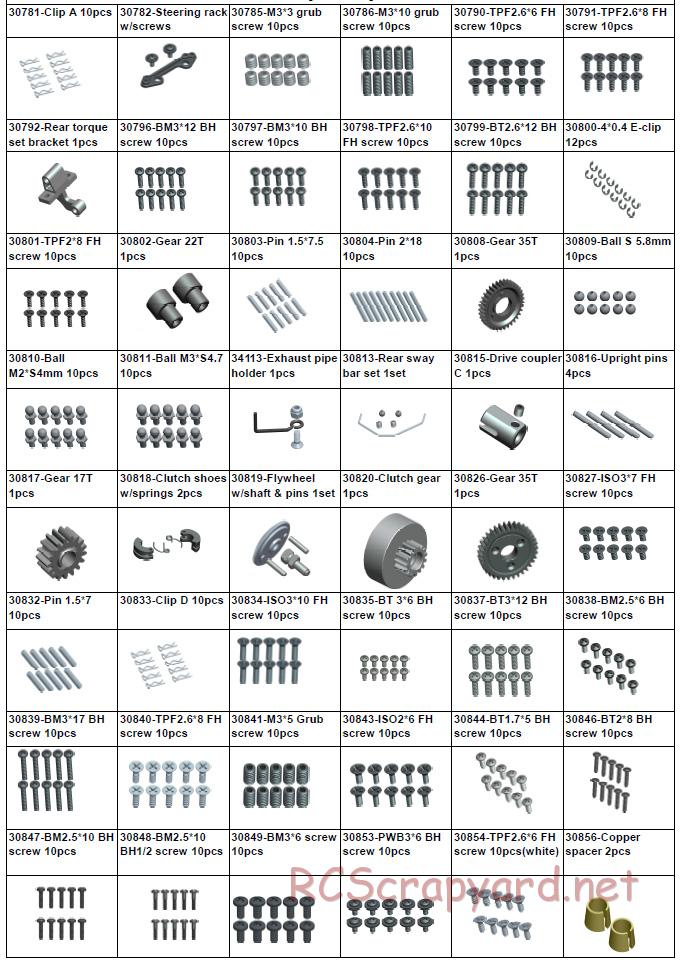 Acme Racing - NB16T-SE - Exploded View and Parts List - Page 9