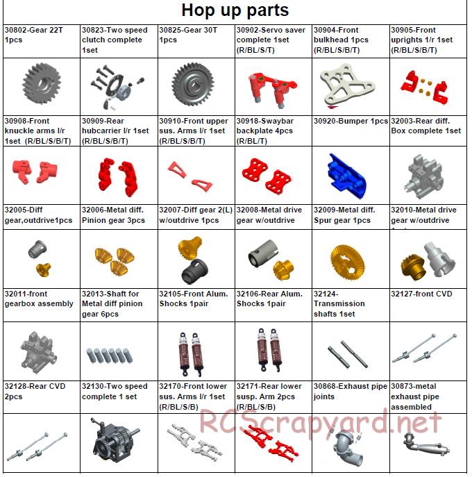 Acme Racing - NB16T-SE - Exploded View and Parts List - Page 11