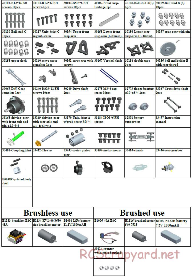 Acme Racing - Phantom - Exploded View and Parts List - Page 8