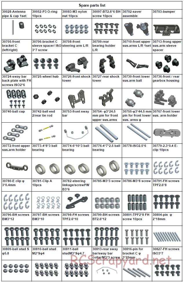 Acme Racing - Pioneer - Exploded View and Parts List - Page 4