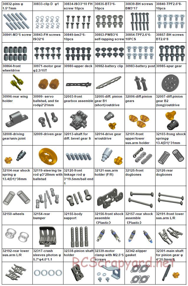 Acme Racing - Pioneer - Exploded View and Parts List - Page 5