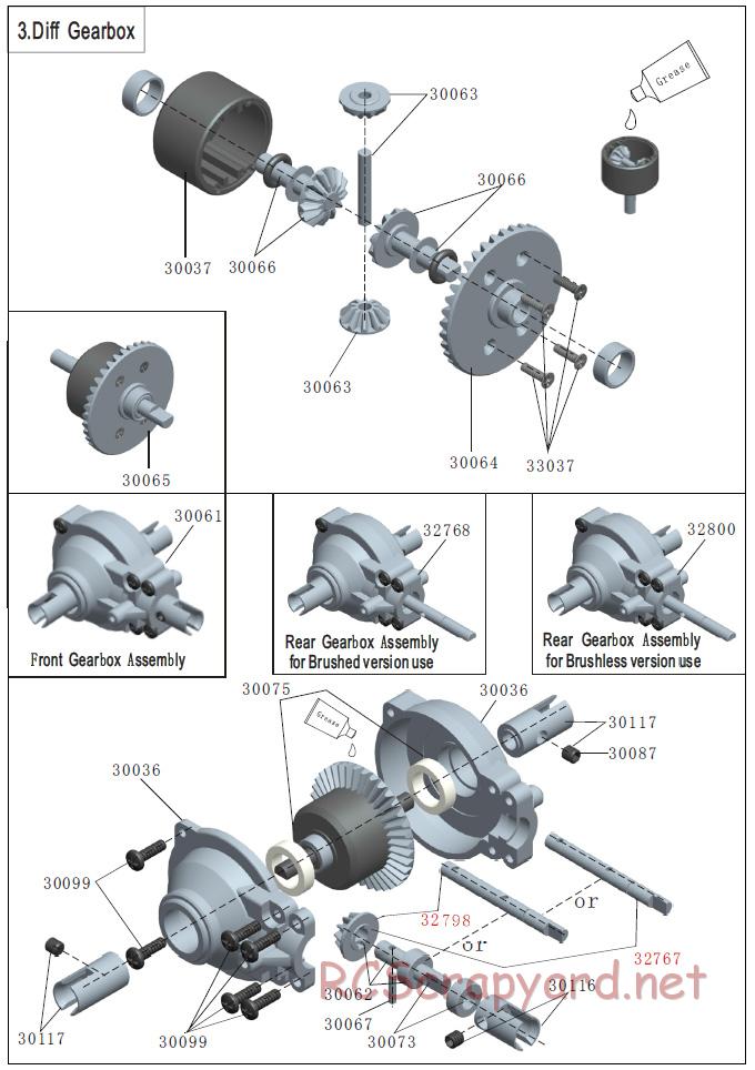 Acme Racing - Raptor - Exploded View and Parts List - Page 4