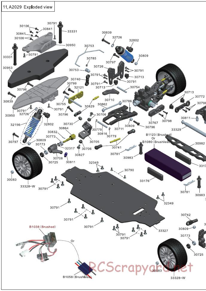 Acme Racing - Shadow - Exploded View and Parts List - Page 4