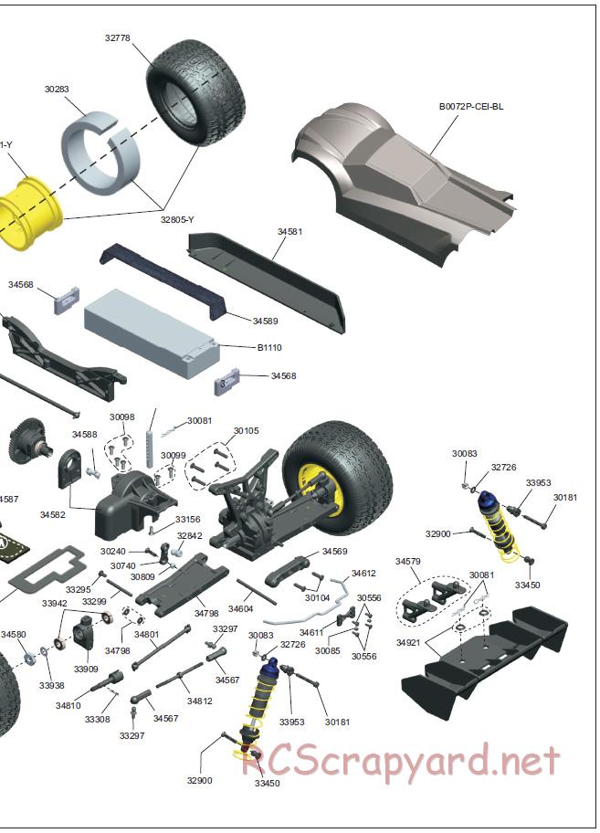 Acme Racing - T10 - Exploded View and Parts List - Page 5