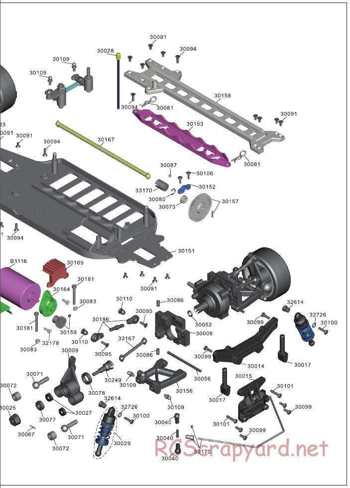 Acme Racing - Vanguard - Exploded View and Parts List - Page 5