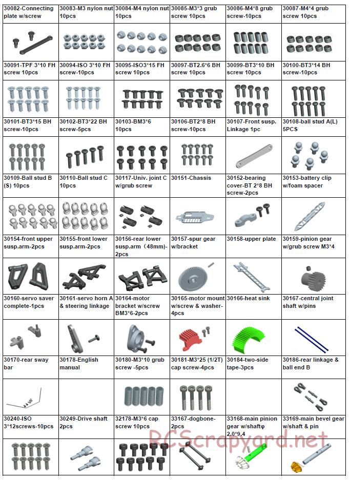 Acme Racing - Vanguard - Exploded View and Parts List - Page 7