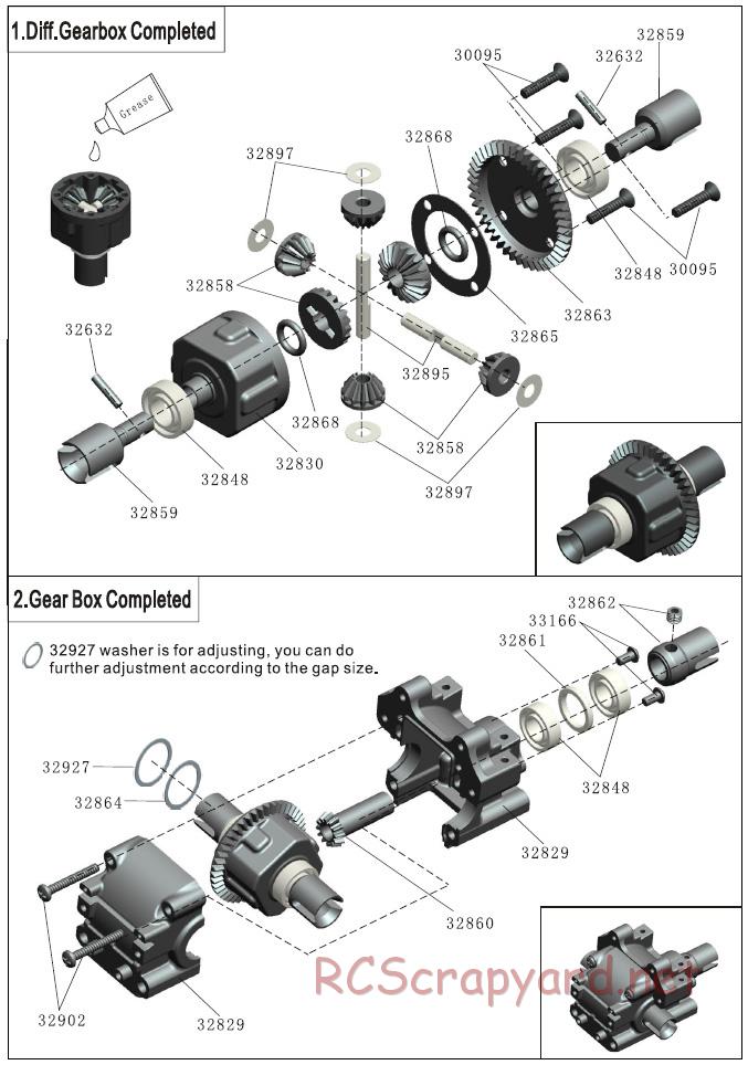 Acme Racing - Warrior Pro - Exploded View and Parts List - Page 2