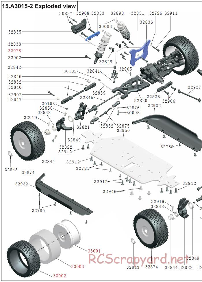 Acme Racing - Warrior Pro - Exploded View and Parts List - Page 5