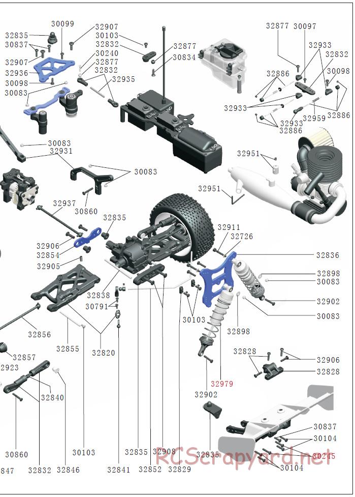 Acme Racing - Warrior Pro - Exploded View and Parts List - Page 6