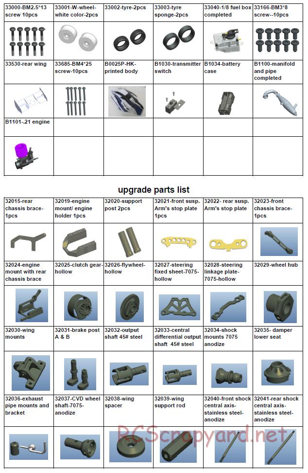 Acme Racing - Warrior Pro - Exploded View and Parts List - Page 10