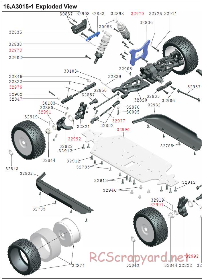 Acme Racing - Warrior - Exploded View and Parts List - Page 5