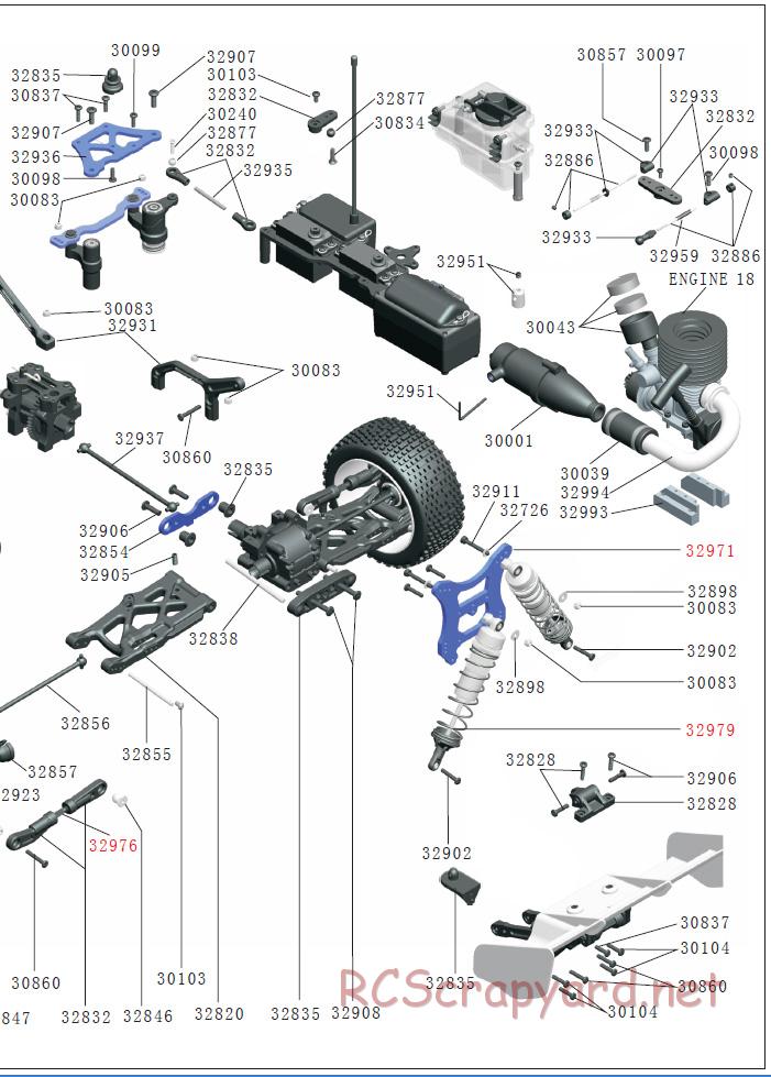 Acme Racing - Warrior - Exploded View and Parts List - Page 6