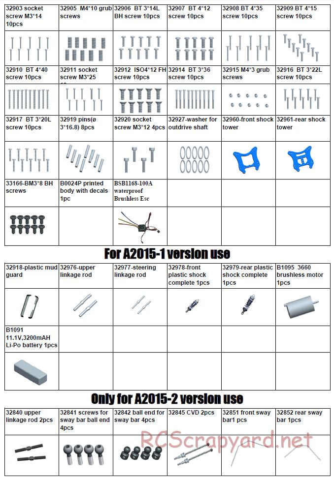 Acme Racing - Werewolf - Exploded View and Parts List - Page 5