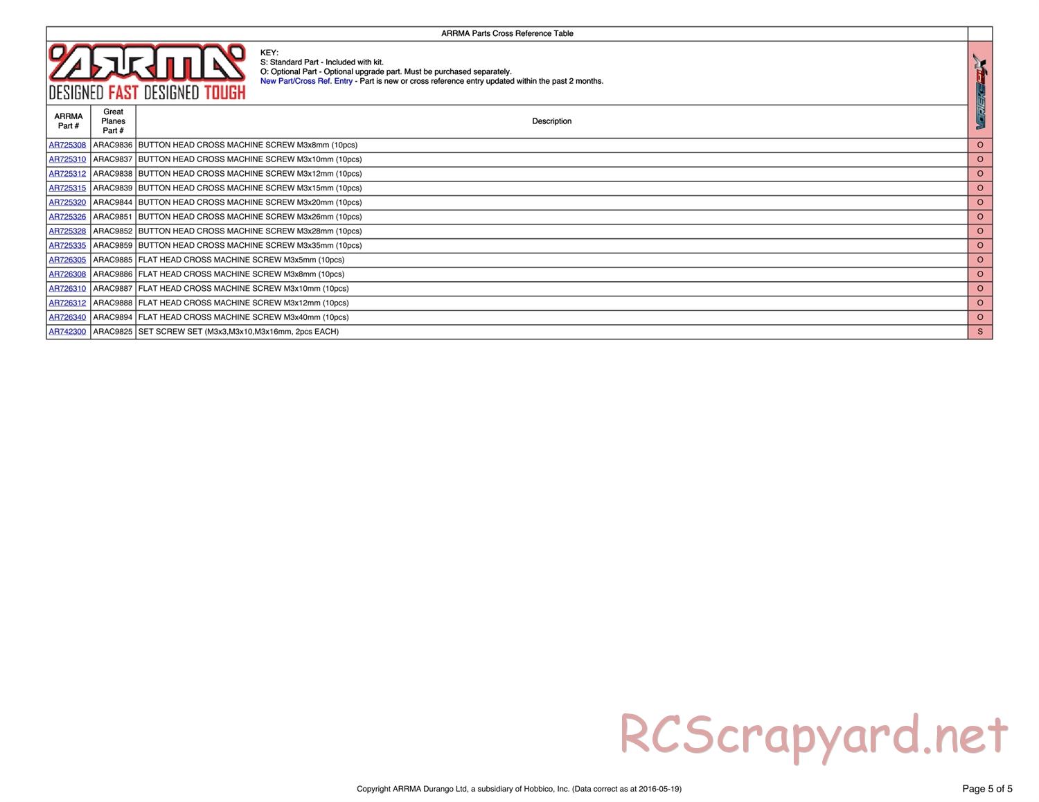 ARRMA - Vorteks BLX (2013) - Parts - Page 5