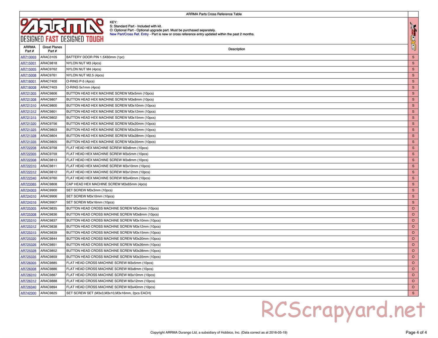 ARRMA - ADX-10 BLX (2013) - Parts - Page 4