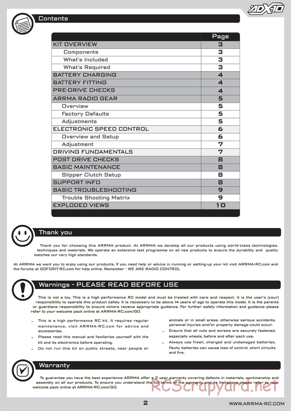 ARRMA - Typhon 6S BLX (2016) - Manual - Page 2