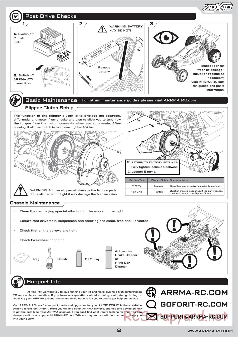 ARRMA - Typhon 6S BLX (2016) - Manual - Page 8