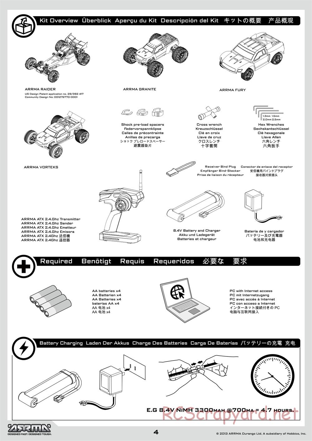 ARRMA - Vorteks BLS (2014) - Manual - Page 4