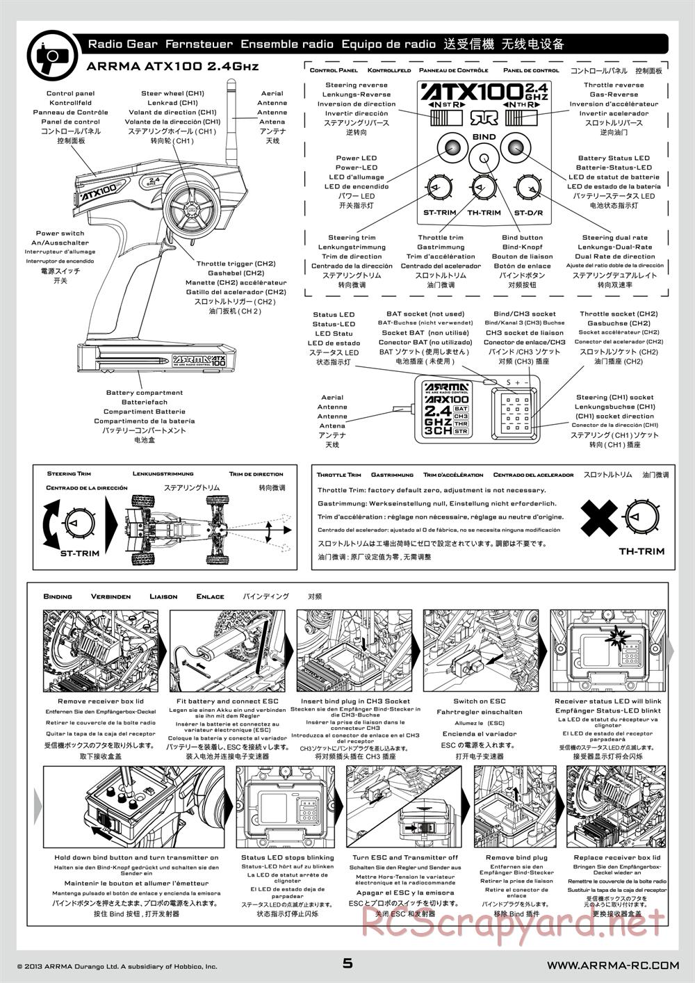 ARRMA - Vorteks BLS (2014) - Manual - Page 5