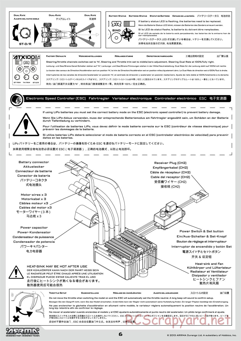 ARRMA - Vorteks BLS (2014) - Manual - Page 6