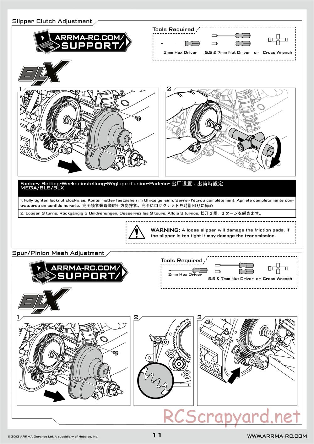 ARRMA - Vorteks BLS (2014) - Manual - Page 11