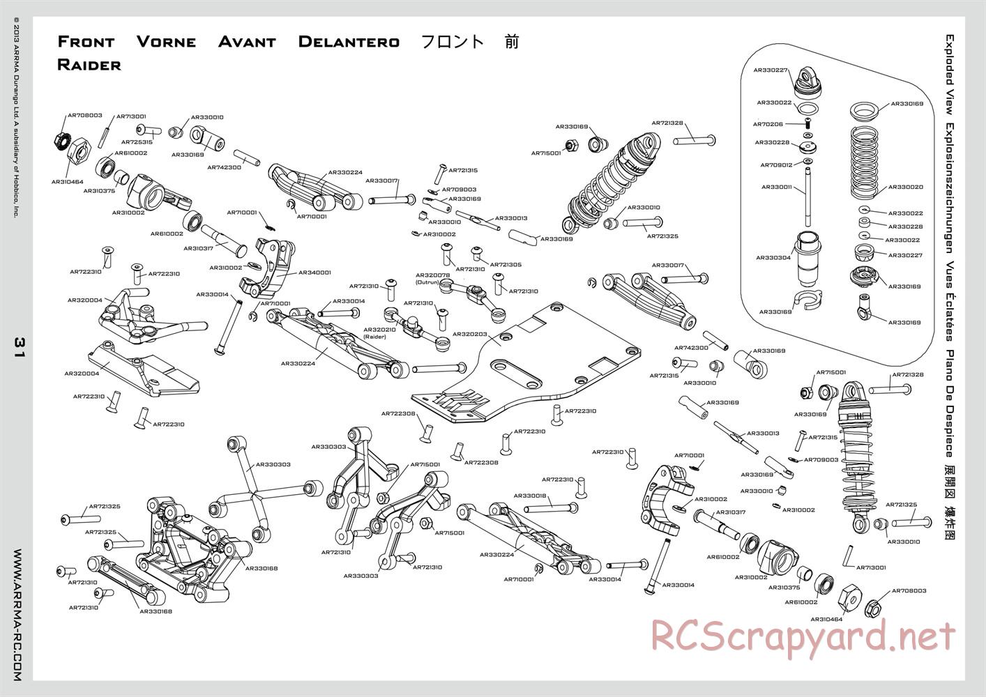 ARRMA - Vorteks BLS (2014) - Manual - Page 31