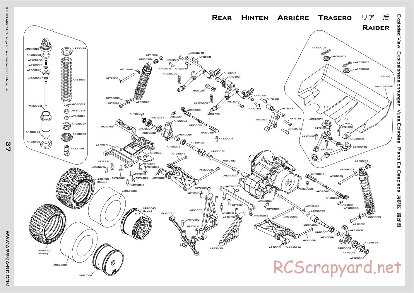 ARRMA - Vorteks BLS (2014) - Manual - Page 37