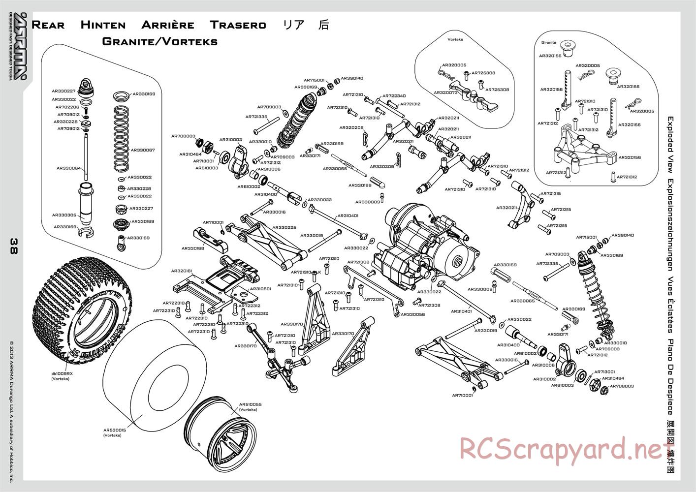 ARRMA - Vorteks BLS (2014) - Manual - Page 38