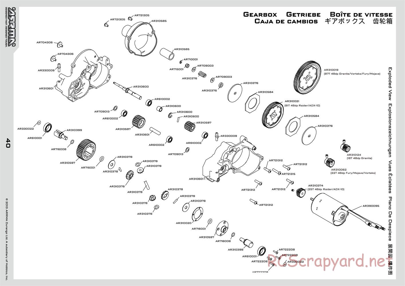 ARRMA - Vorteks BLS (2014) - Manual - Page 40