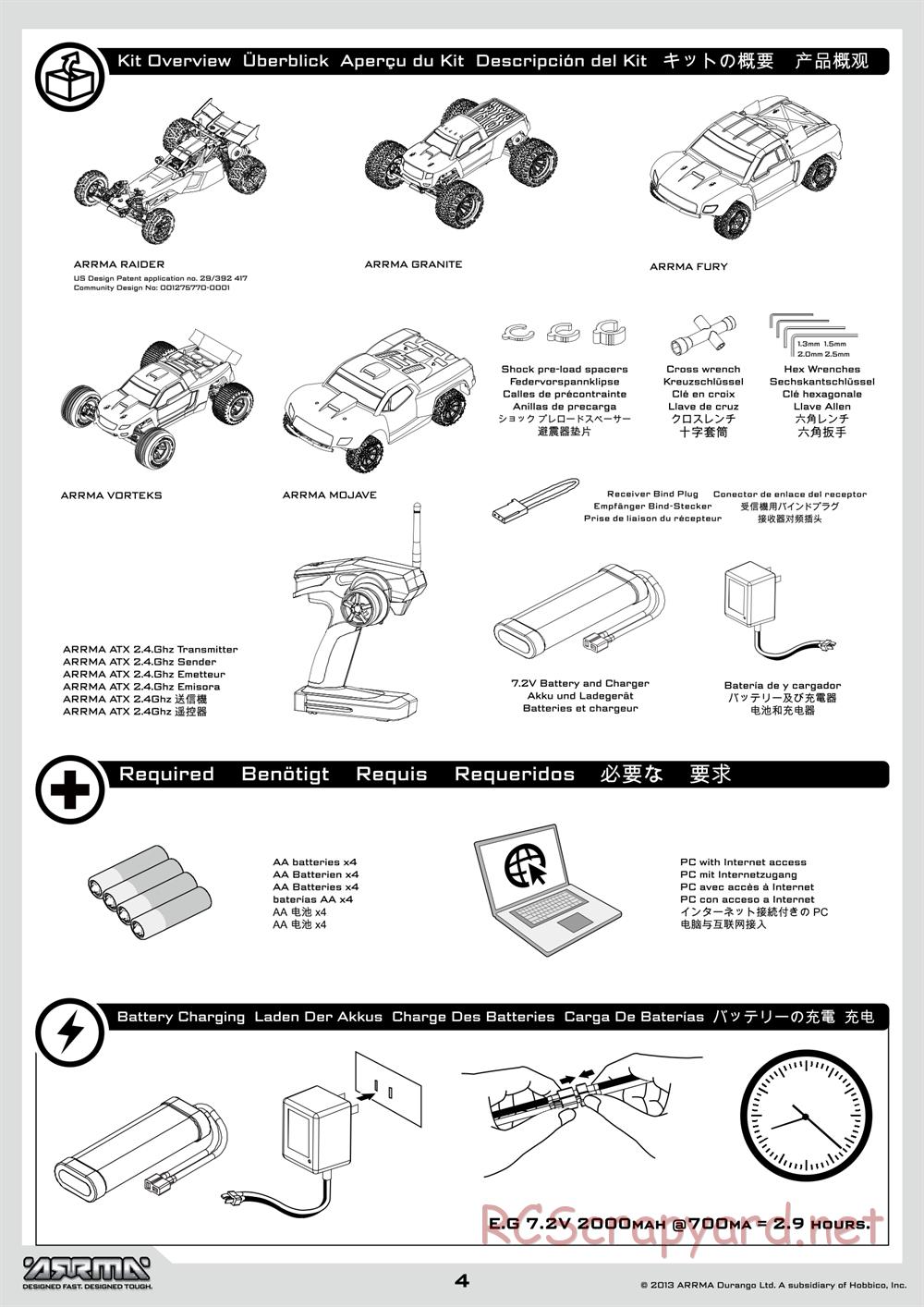 ARRMA - Granite Mega (2014) - Manual - Page 4