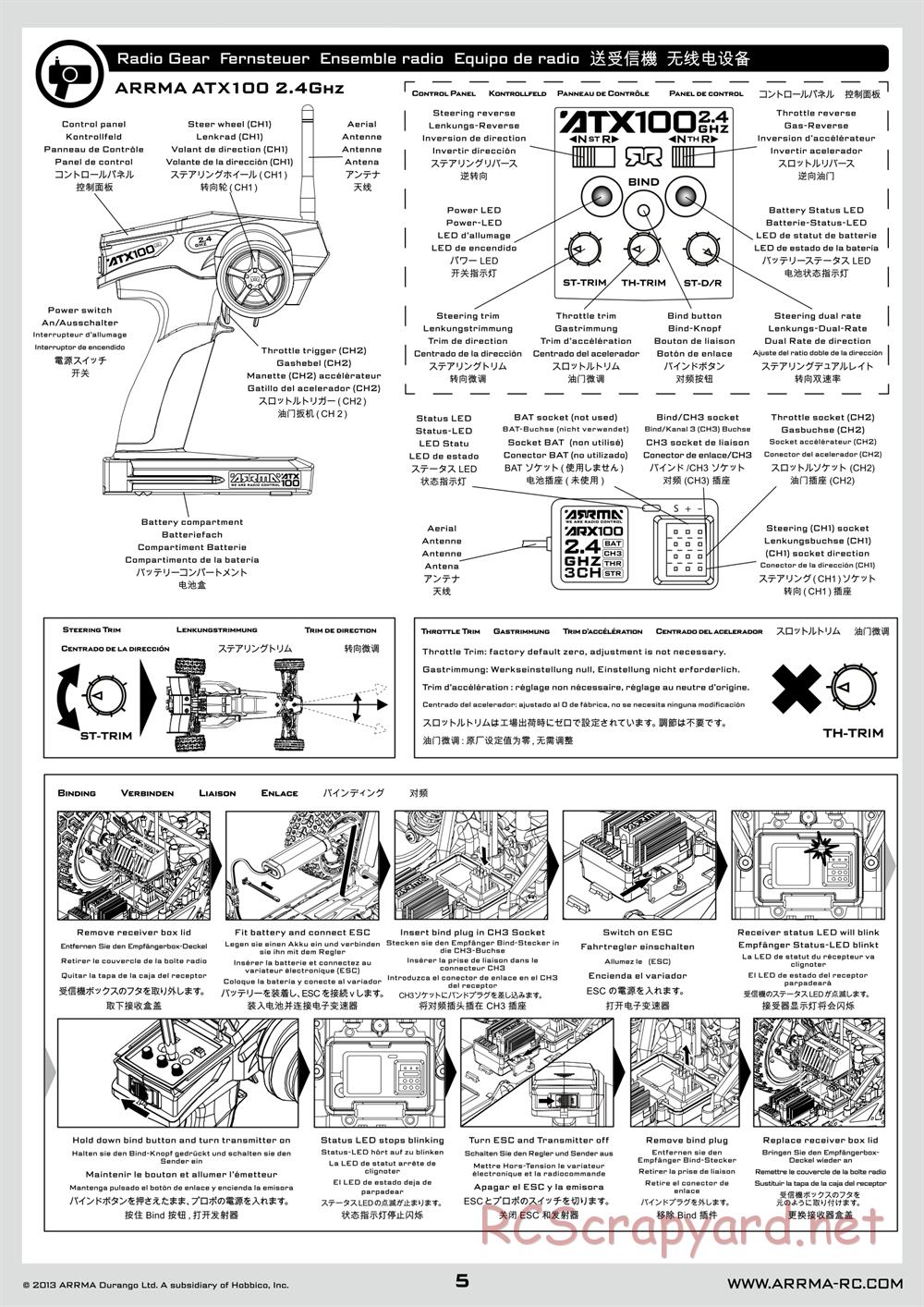 ARRMA - Granite Mega (2014) - Manual - Page 5