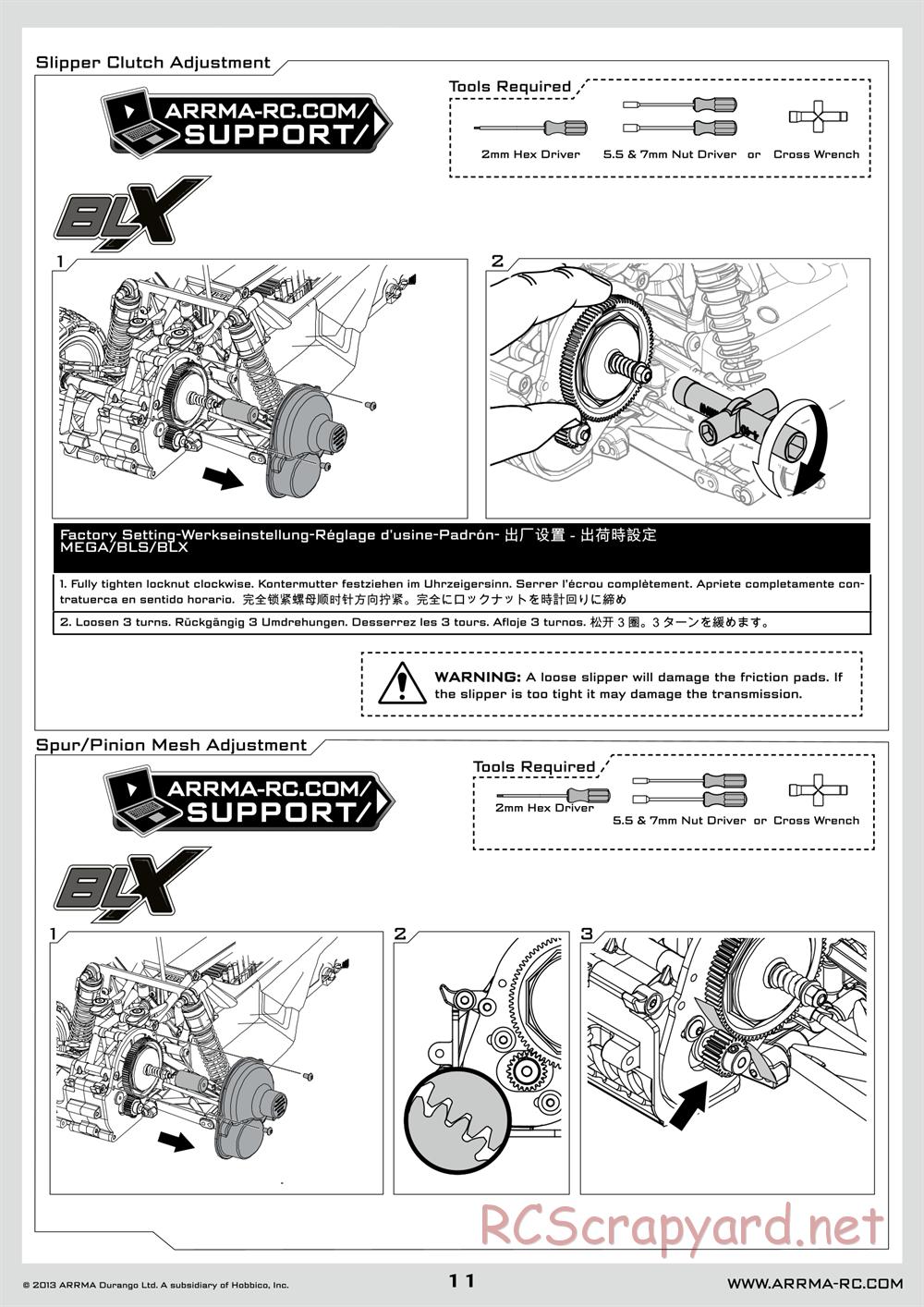 ARRMA - Granite Mega (2014) - Manual - Page 11