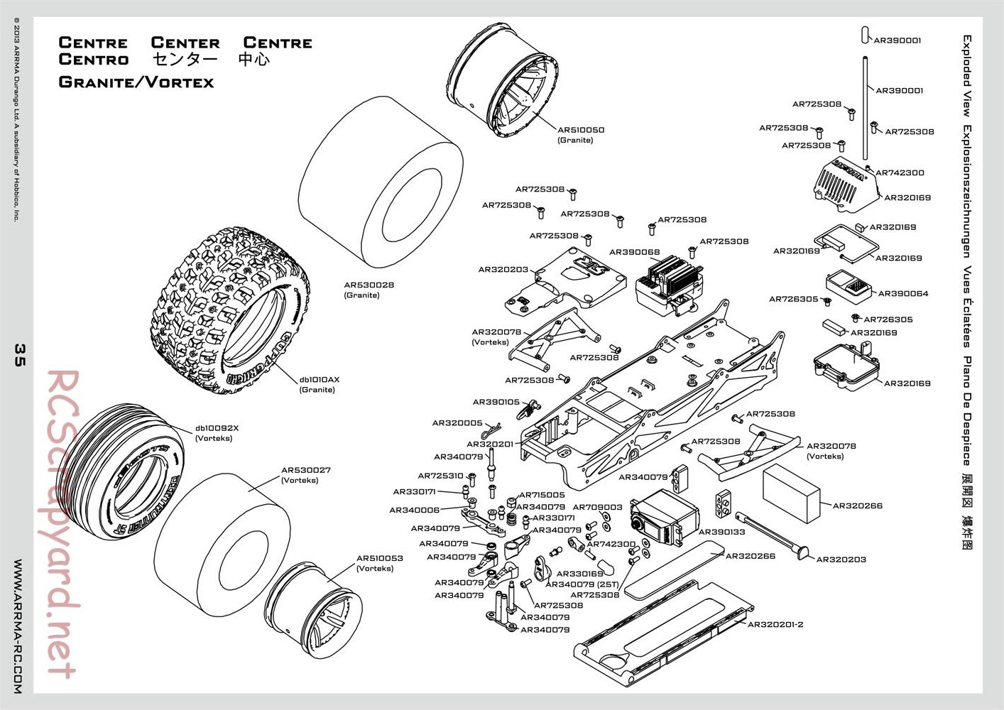 ARRMA - Granite Mega (2014) - Manual - Page 35