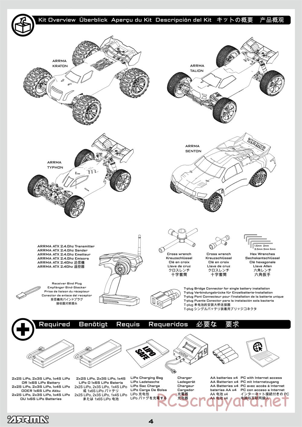 ARRMA - Senton 6S BLX (2014) - Manual - Page 4