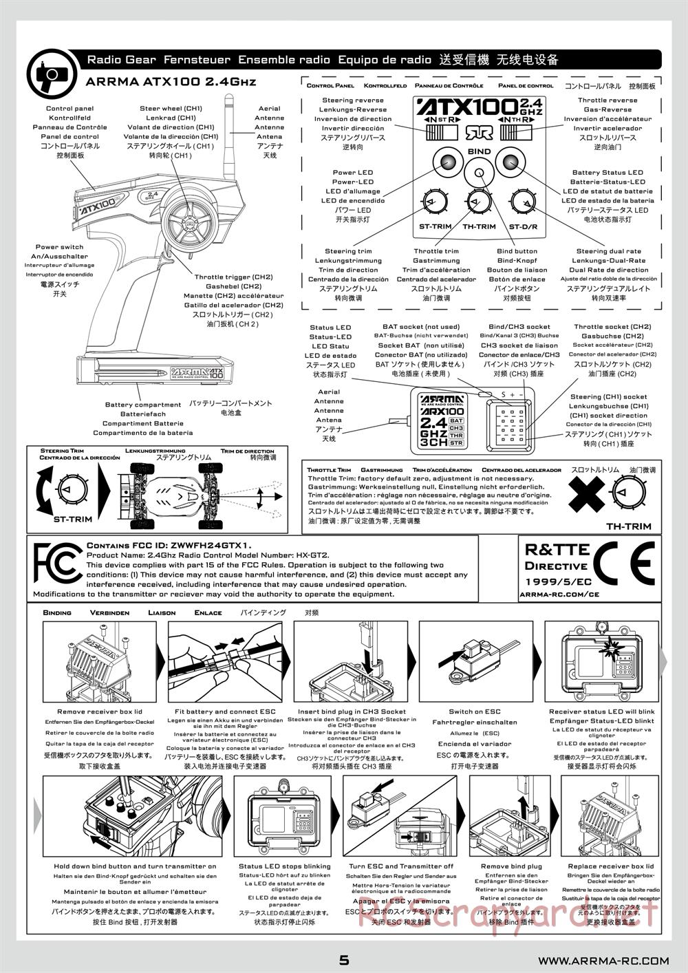 ARRMA - Senton 6S BLX (2014) - Manual - Page 5