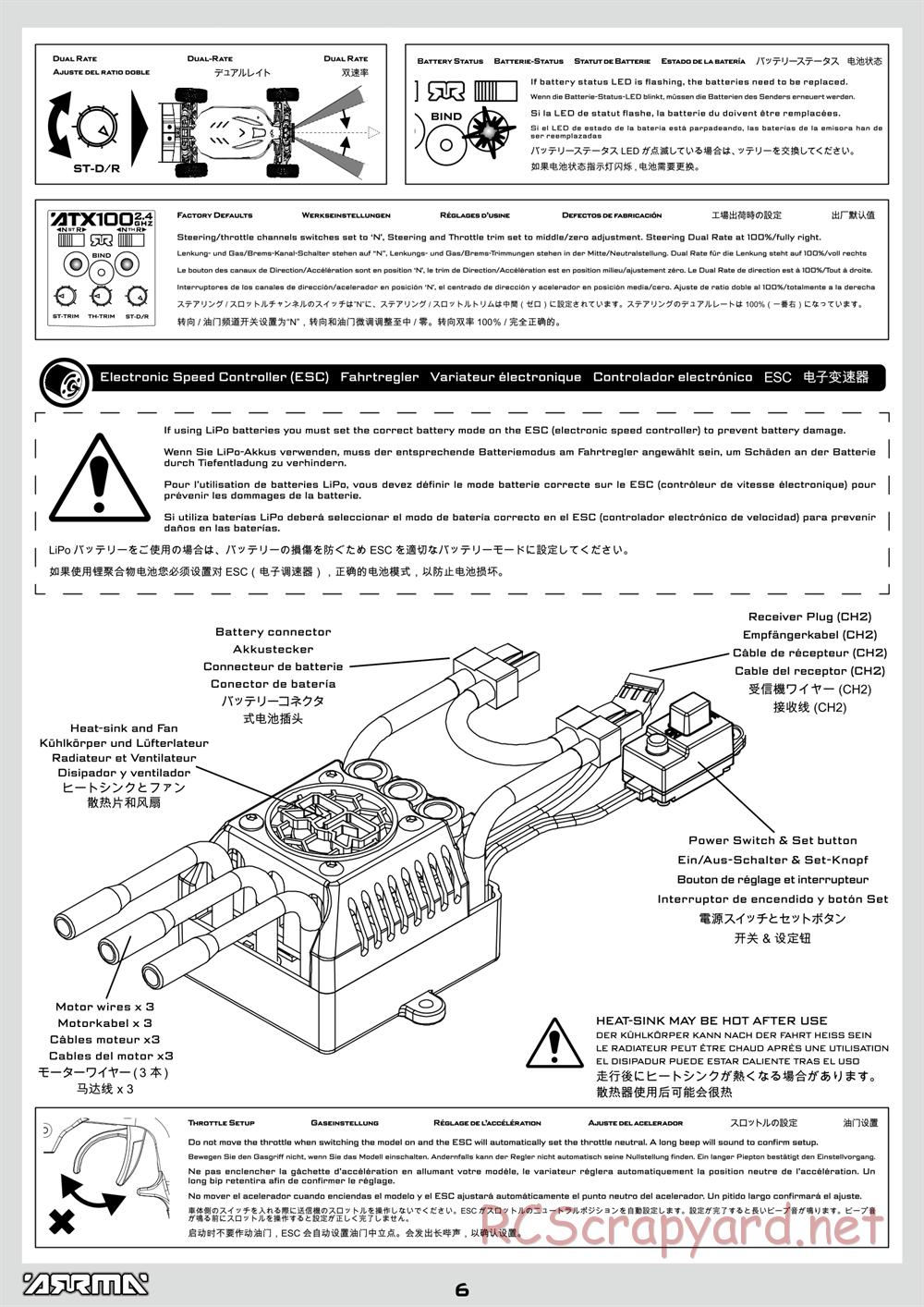 ARRMA - Senton 6S BLX (2014) - Manual - Page 6