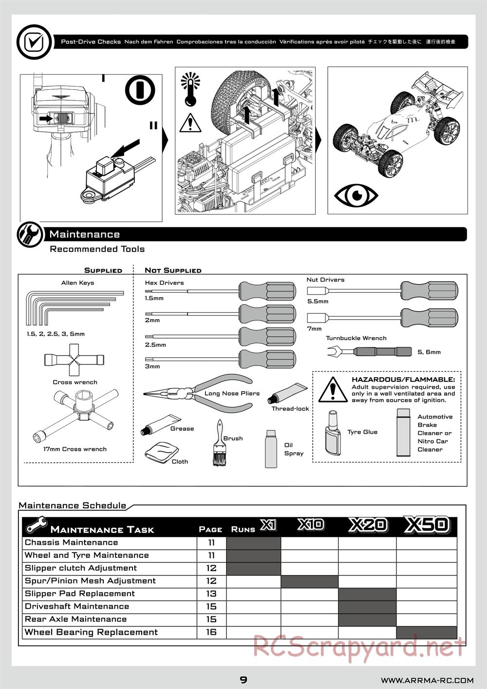 ARRMA - Senton 6S BLX (2014) - Manual - Page 9