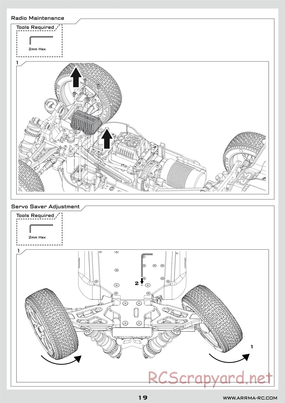 ARRMA - Senton 6S BLX (2014) - Manual - Page 19