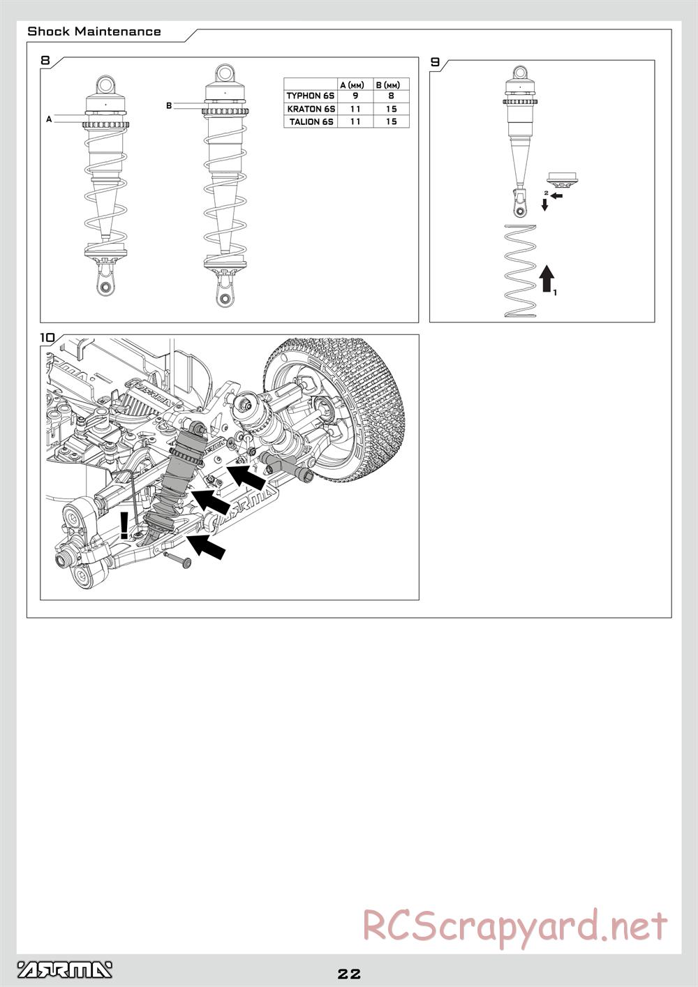 ARRMA - Senton 6S BLX (2014) - Manual - Page 22