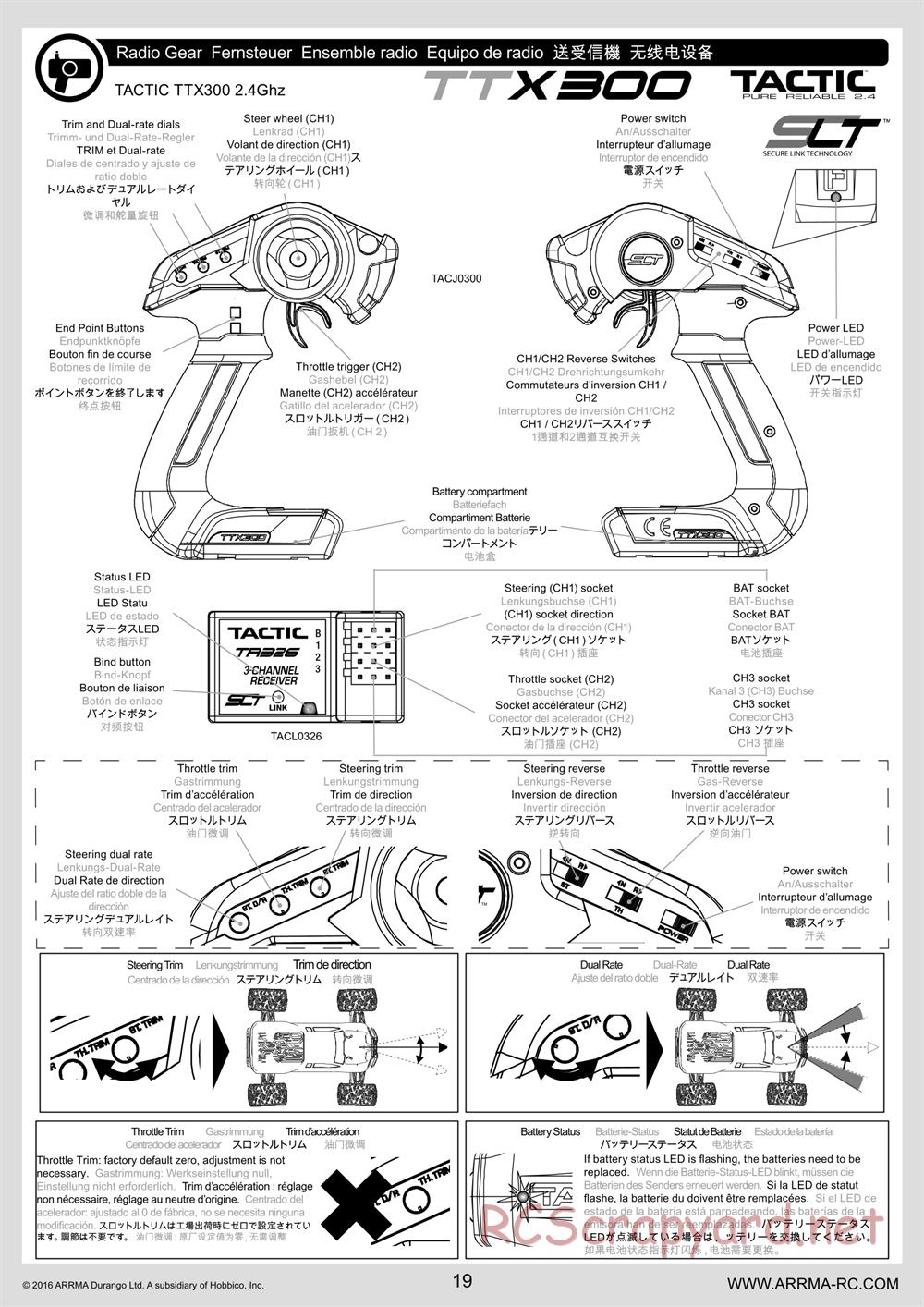 ARRMA - Raider BLX (2014) - Manual - Page 19